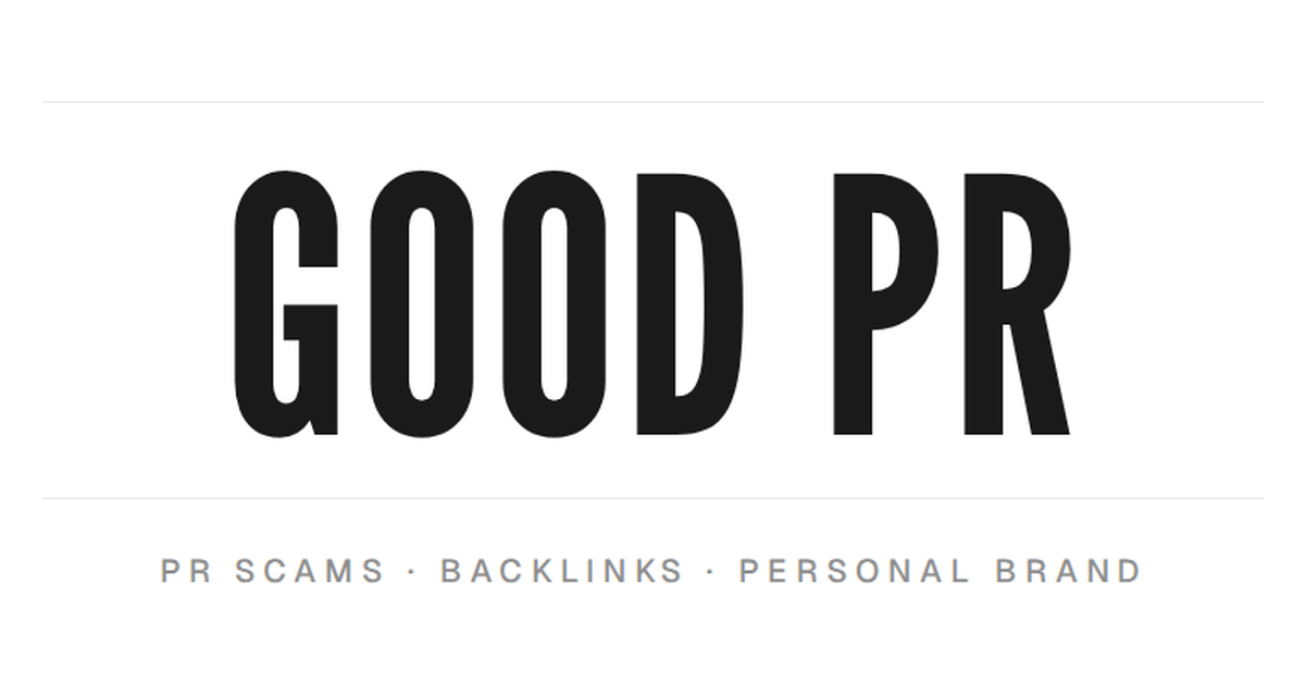 Good PR logo