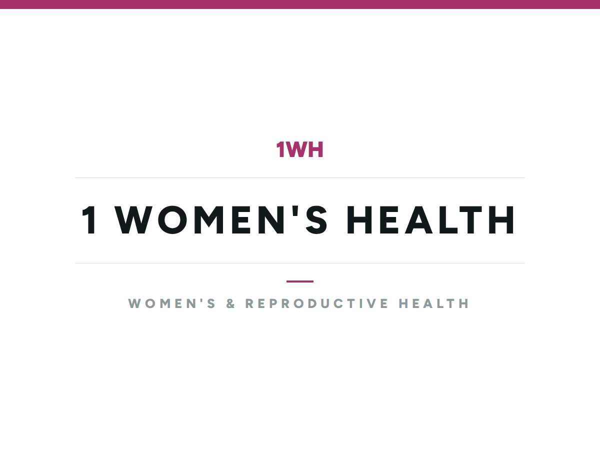 1 Women's Health logo