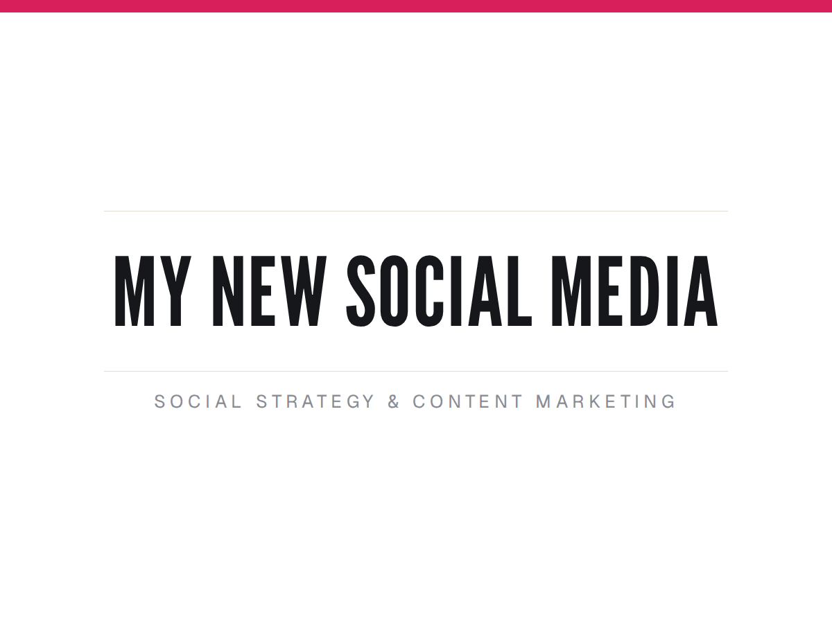 My New Social Media logo