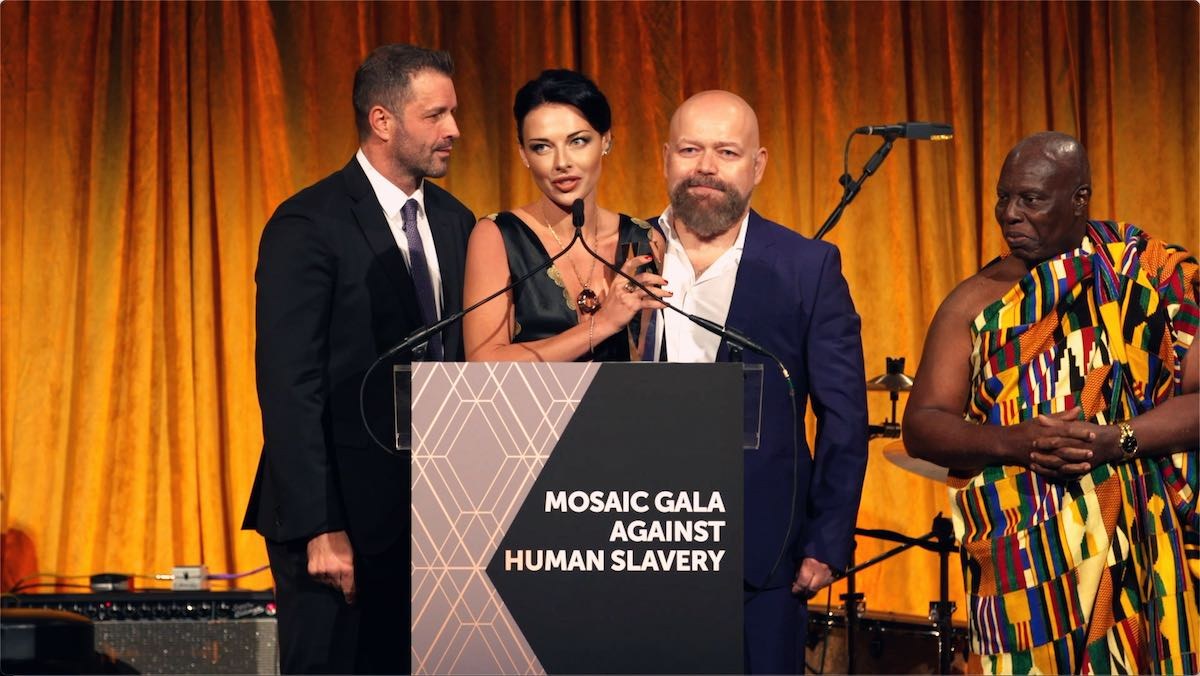 Victoria Unikel and Gene Avakyan at the MOSAIC Gala Against Human Slavery, New York